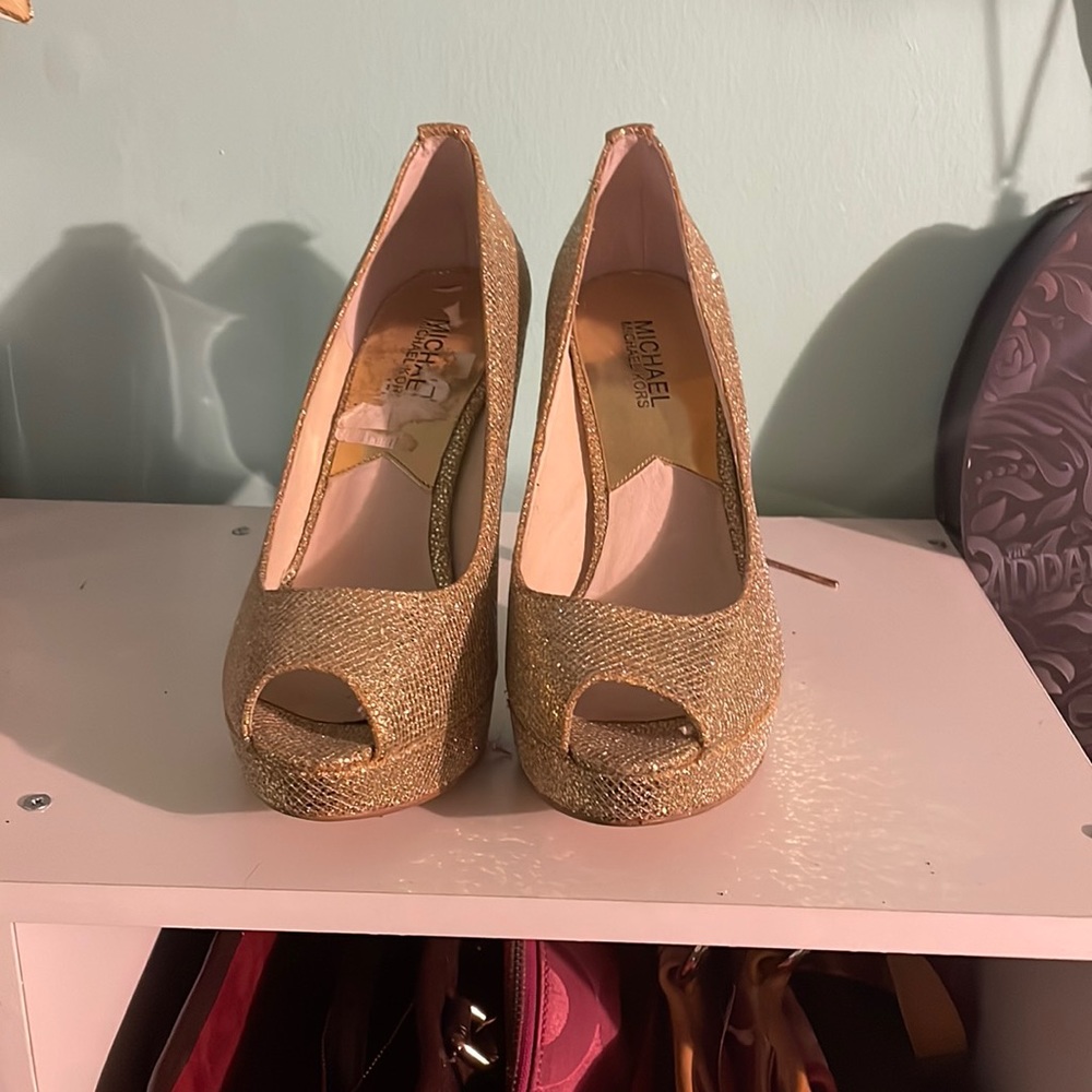Gold heels